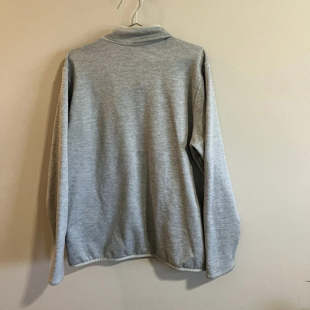 The North Face Men's Gray Jacket 1/4 Zip Long Sleeve Pullover Size Large